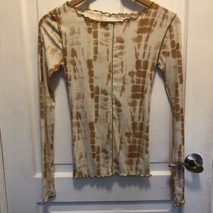 Topshop Tie Dye Long Sleeve